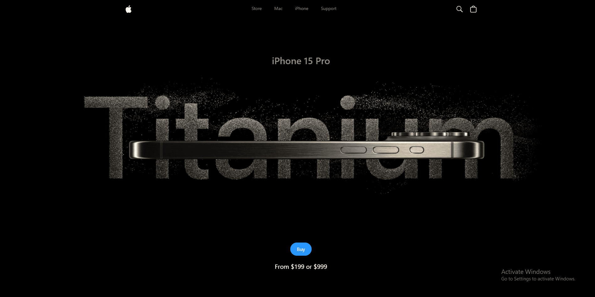 Animated Apple iPhone 3D Website